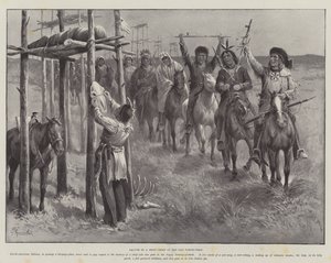 Salute to a Dead Chief in the Far North-West by Paul Frenzeny